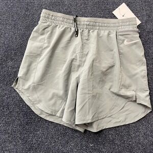 Nike Shorts Womens XS Gray Dri-FIT Running Lightweight Reflective Zip Pocket